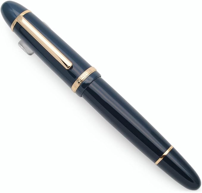 JINHAO X159 Fountain Pen (EF Nib 0.38mm, Dark Blue with Gold Clip)