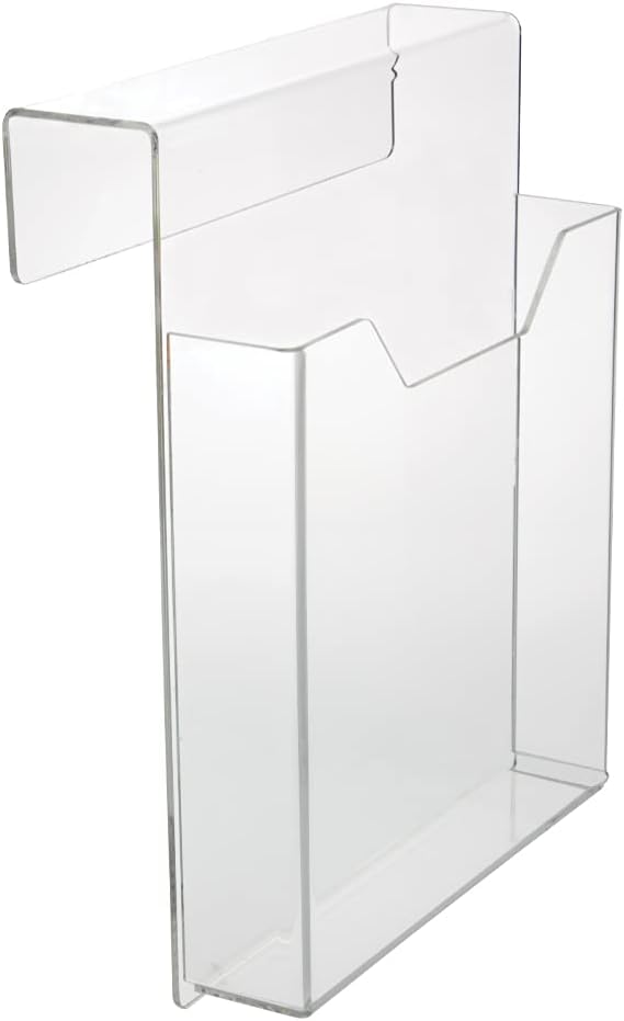 Deluxe Clear Acrylic Cubicle Sign Holder, Name Plates, & File Holders