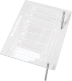 COHEALI Transparent Acrylic Memo Board Erasable Writing Message Board for Home and Office Lightweight Desktop Notice with Stable Design and Portable Use