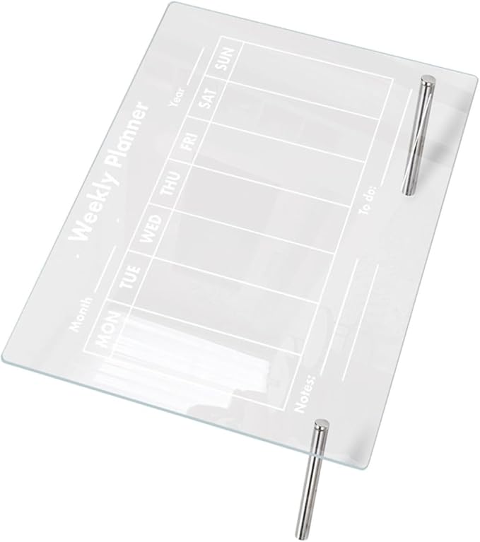 COHEALI Transparent Acrylic Memo Board Erasable Writing Message Board for Home and Office Lightweight Desktop Notice with Stable Design and Portable Use