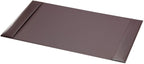 Dacasso Bonded Pad with Side Rails Luxury Leather Desk Blotter for Writing, 30 x 18, Brown