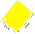 Kimmoker Flexible Cutting Boards Set, Cutting Board Mats for Cooking, 2 Pack Colored Cutting Board Set with Easy-Grip Handles, Flexible Plastic Cutting Sheet Set of 4 (2)