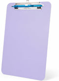 TFDLCG zm 1 PCS Purple Clipboard with Pen Holder, Standard A4 Letter Size,Nursing Clip Boards 8.5x11 Heavy Duty, Low Profile Clipboards for Women Kids Teacher, School Office Home Work