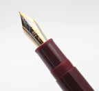 JINHAO X159 Fountain Pen (F Nib 0.5mm, Wine Red with Gold Clip)