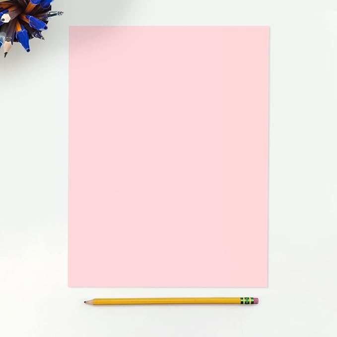LUXPaper 8.5" x 11" Paper | Letter Size | Candy Pink | 80lb. Text | 1,000 Qty
