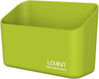 loukin Magnetic Marker Holder, Dry Erase Marker Holder, Remote Control Holder, Magnetic Storage Organizer for Whiteboard or Refrigerators (Green)