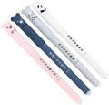 Piaogui 4pcs 0.5mm Erasable Gel Pens,Kawaii Cute Bear Pig Erasable Gel Pen Set Kawaii Pens Back to School Stationery Supplies for Writing Noting Journaling Kids Gifts (4Pcs)