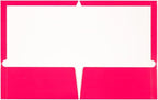 JAM PAPER Laminated Two Pocket Glossy Folders - Fuchsia Hot Pink - 3/Pack