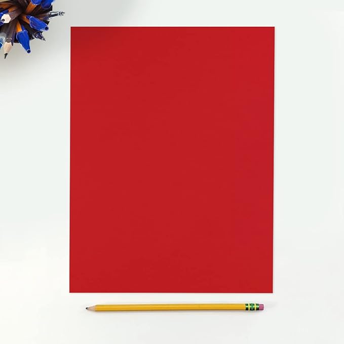 LUXPaper 8.5" x 11" Paper | Letter Size | Ruby Red | 80lb. Text | 500 Qty