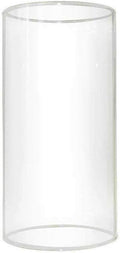 Sunwo Glass Shade Straight Cylinder Glass Lamp Shade Replacement with Multiple Effects (Clear Straight Cylinder)