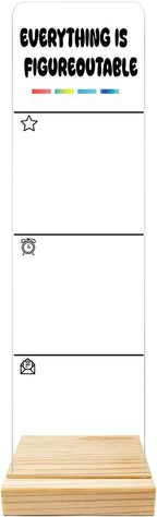 Monitor Memo Board Computer Monitor Memo Board Everything Is Figureoutable Sign Acrylic for Computer Monitors No Screen Damage With Removable Design 12.6x 3.15 x 0.2 inches
