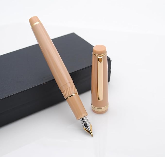 JINHAO 82 Fountain Pen (Milk Tea,Fine Nib 0.5mm)