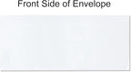 2500#10 Commercial Custom Printed Envelopes, White, Single Left Window, Self Seal, Security Tinted, Text and Logo Customization, Size 4-1/8 x 9-1/2 Inches, 24 LB