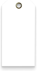 Tags 4 Less 15 Mil Waterproof Plastic Tags, Pack of 100 – 2” x 4” Heavy Duty Plastic Tags for Labeling, Outdoor Tagging, Equipment Labeling, Luggage, Valves & More (White)