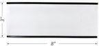 SmartSign (10-Pack) Magnetic C Channel Card Label Holders - 3" x 8" Metal Racks and Shelf Label Holders with Paper Inserts