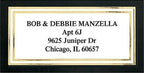 Colorful Images Black and Gold Foil Metallic Return Address Mailing Labels, Personalized with Names & Addresses, Set of 144 Custom Self Adhesive, Easy Peel Flat Label Sheets, 1-⅛ ”x 2-¼” Size