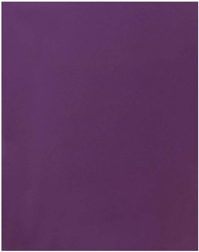 JAM PAPER Laminated Two Pocket Glossy School Folders - Letter Size - High Gloss Purple - 6/Pack