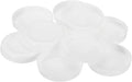 PATIKIL 100 Pcs Mailing Tube Plastic End Caps 2.4" ID PE Round Cardboard Shipping Tube Lids White Protective Poster End Caps for Paper Documents Artwork Storage