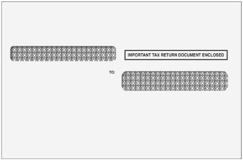 100 Envelopes Only - Designed for W-2 Forms 4-Up Laser Version