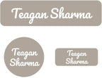 Name Bubbles - Basic Daycare Name Stickers for Kids (102 ct) Personalized Waterproof Name Labels for School Supplies, Clothing Tags, Baby Bottles, All Ages - Washable Stick-On Labels (Neutral Color)