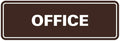Signs ByLITA Standard Office Sign - Professional Business Signage - Easy to Install (Dark Brown) - Medium 1 Pack