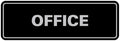 Signs ByLITA Standard Office Sign - Professional Business Signage - Easy to Install (Black/Silver) - Small 1 Pack