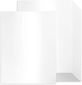 24 Sheets White Shimmer Cardstock 8.5 x 11 Metallic Paper, Goefun 80lb Card Stock Printer Paper for Invitations, Certificates, Crafts, DIY Cards