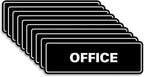 Signs ByLITA Standard Office Sign - Professional Business Signage - Easy to Install (Black) - Medium 10 Pack