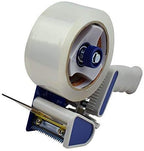 Tape King Packing Tape Dispenser Gun - Handheld Tape Gun with 2 Bonus Clear Packaging Tape (2 Inch Wide) - Shipping Tape for Sealing, Storing, and Moving Boxes, 2 Pack