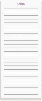 Current Elegant Lined Personalized Notepads – Set of 3, 50-Sheet Pads, 3 1/4 x 8 Inches, Memo Pad, Shopping List, to-Do Notes, Office Organizer