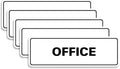 Signs ByLITA Standard Office Sign - Professional Business Signage - Easy to Install (White) - Medium 5 Pack