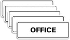 Signs ByLITA Standard Office Sign - Professional Business Signage - Easy to Install (White) - Medium 5 Pack
