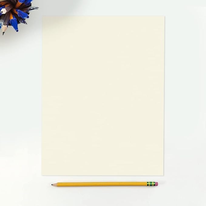 LUXPaper 8.5" x 11" Classic Crest Paper | Letter Size | Natural White | 24lb. Text | 500 Qty