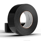 Stuck-O-Tape - Multi-Purpose Polyethylene Tape - Indoor/Outdoor Masking Surface Protection - Clean Release Low Residue UV Resistant - Single Roll, Black, 2inch x 60yd