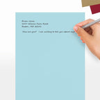 LUXPaper 8.5" x 11" Paper | Letter Size | Pastel Blue | 60lb. Text | 1,000 Qty