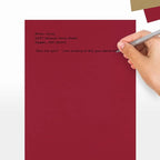 LUXPaper 8.5" x 11" Paper | Letter Size | Garnet Red | 80lb. Text | 1,000 Qty