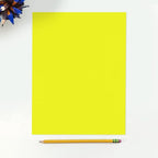 LUXPaper 8.5" x 11" Paper | Letter Size | Citrus Yellow | 80lb. Text | 50 Qty