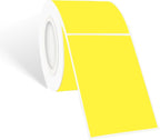 STARLIBOO Colored Labels Stickers 3 x 2 Inch, Rectangle Moving Labels Stickers, 250Pcs Garage Sale Price Stickers, Adhesive Moving Labels for Boxes (Yellow)