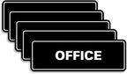 Signs ByLITA Standard Office Sign - Professional Business Signage - Easy to Install (Black) - Medium 5 Pack