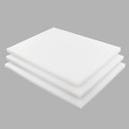 CMI Commercial Grade Cutting Board for Kitchens,Cutting Board Set,Thick White Plastic Chopping Board,20 x 15 x 1 Inch, White-Color 3 of Pack Set,Professional for Restaurants,NSF Certified
