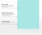 LUXPaper 8.5" x 11" Paper | Letter Size | Seafoam Blue | 80lb. Text | 50 Qty