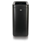 Clorox Slim Open Trash Can - 2.6 Gallon (10 Liter) Small Metal Waste Basket with Removable Bucket for Narrow Spaces - Stainless Steel Garbage Bin for Bathroom, Bedroom, or Office, Black