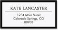 Lux Black Border Frame Return Address Labels-Set of 72, Self-Adhesive, Flat-Sheet Labels, by Colorful Images