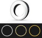 XINBAOHONG Selfie Ring Light Rechargeable Portable Clip-on Selfie Fill Light with 40 LED for Smart Phone Photography, Camera Video, Girl