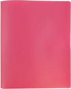 JAM PAPER Plastic Color POP Folders - 2 Pocket Durable Folders with Metal Prongs Fastener Clasps - Fuchsia Hot Pink - 6/Pack