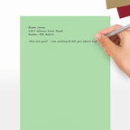 LUXPaper 8.5" x 11" Paper | Letter Size | Pastel Green | 60lb. Text | 500 Qty