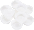 PATIKIL 100 Pcs Mailing Tube Plastic End Caps 1.1" ID PE Round Cardboard Shipping Tube Lids White Protective Poster End Caps for Paper Documents Artwork Storage