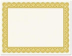 Elite Gold & White Parchment Certificate Papers - Pack of 25, NOT FOIL, Laser & Inkjet Printer Compatible, for Office, Business Awards, Graduation, School Diplomas, 8-1/2" x 11" on 60 lb. Text Stock