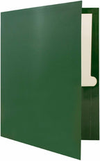 JAM PAPER Laminated Two Pocket Glossy Folders - Green - 3/Pack
