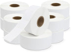 1 1/4” × 1”Direct Thermal Printer Labels, 10 Rolls, 13,800 Matte White Thermal Barcode Labels with Strong Adhesive, Compatible with Zebra & Eltron Printers (No Ink or Toner Needed)